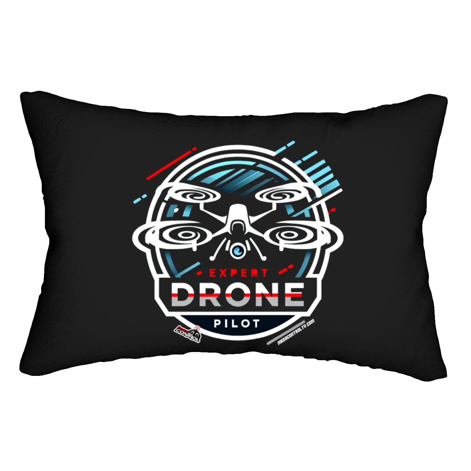 Grafica drone expert 2 Lumbar Pillows