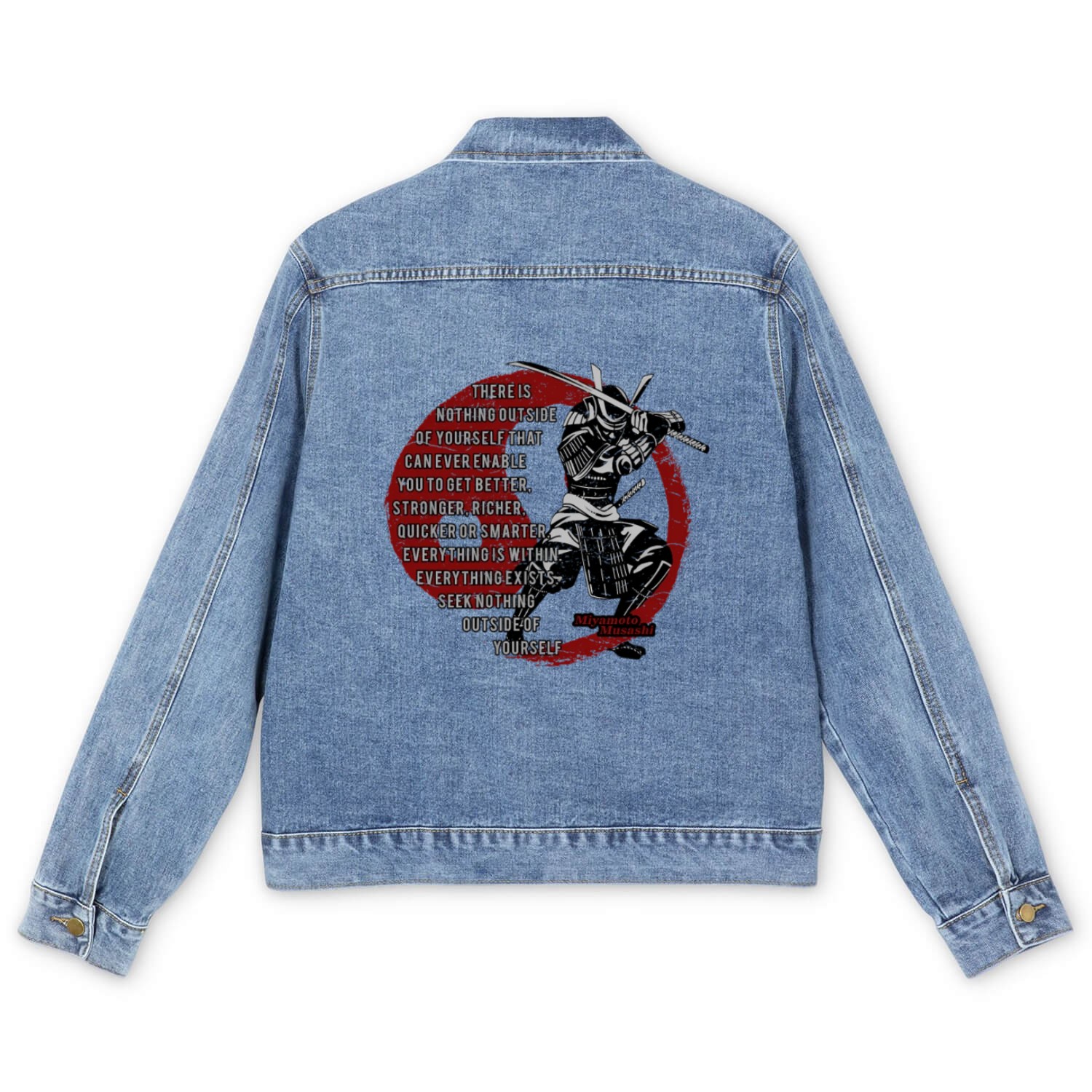 Miyamoto Musashi Samurai Ronin Men's Denim Jackets