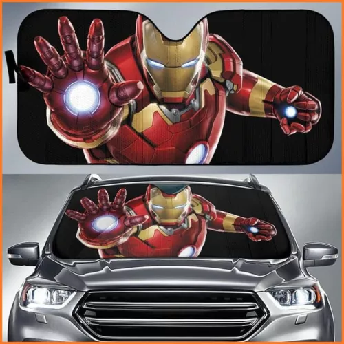 Iron Man Window Auto Sun Shade Car Sunshade Vehicle Sunshade