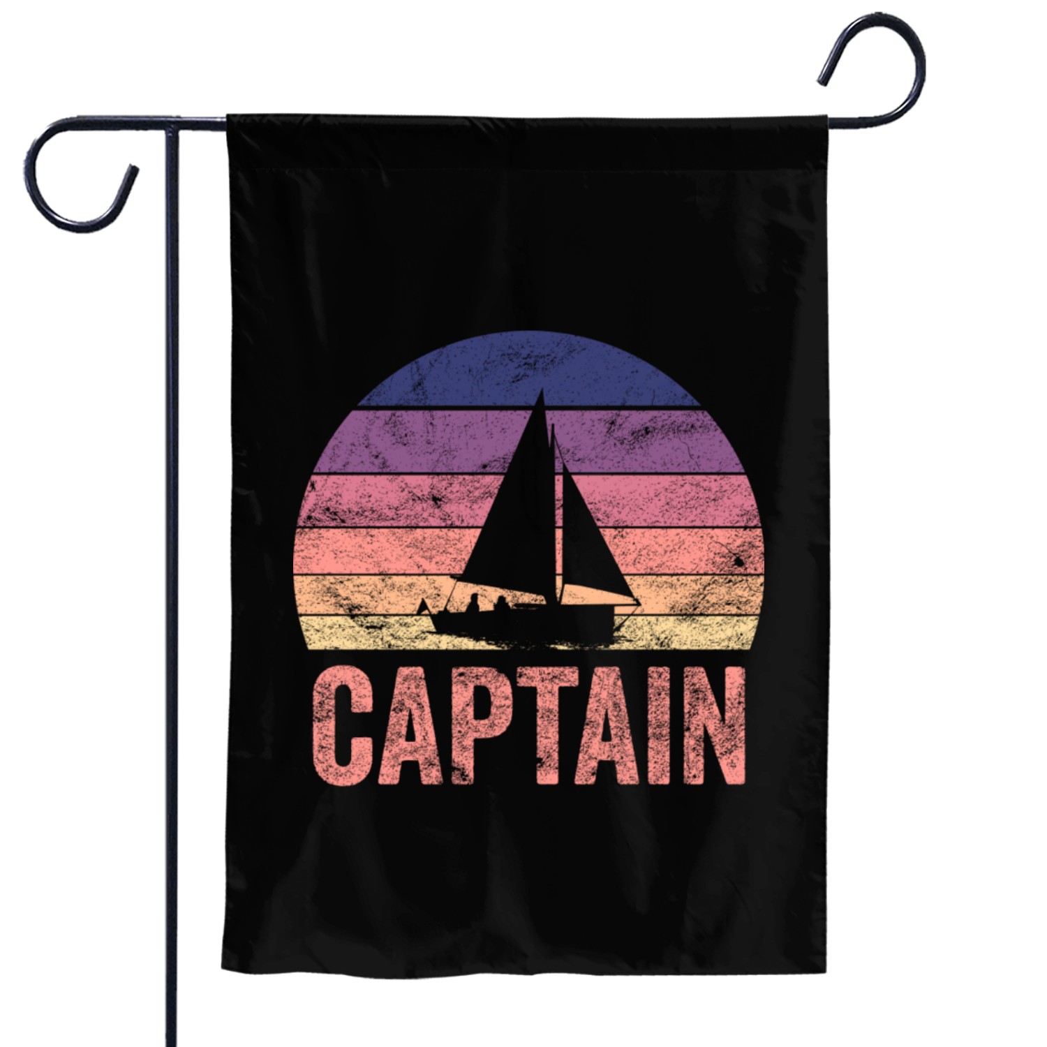 retro sail Garden Flags
