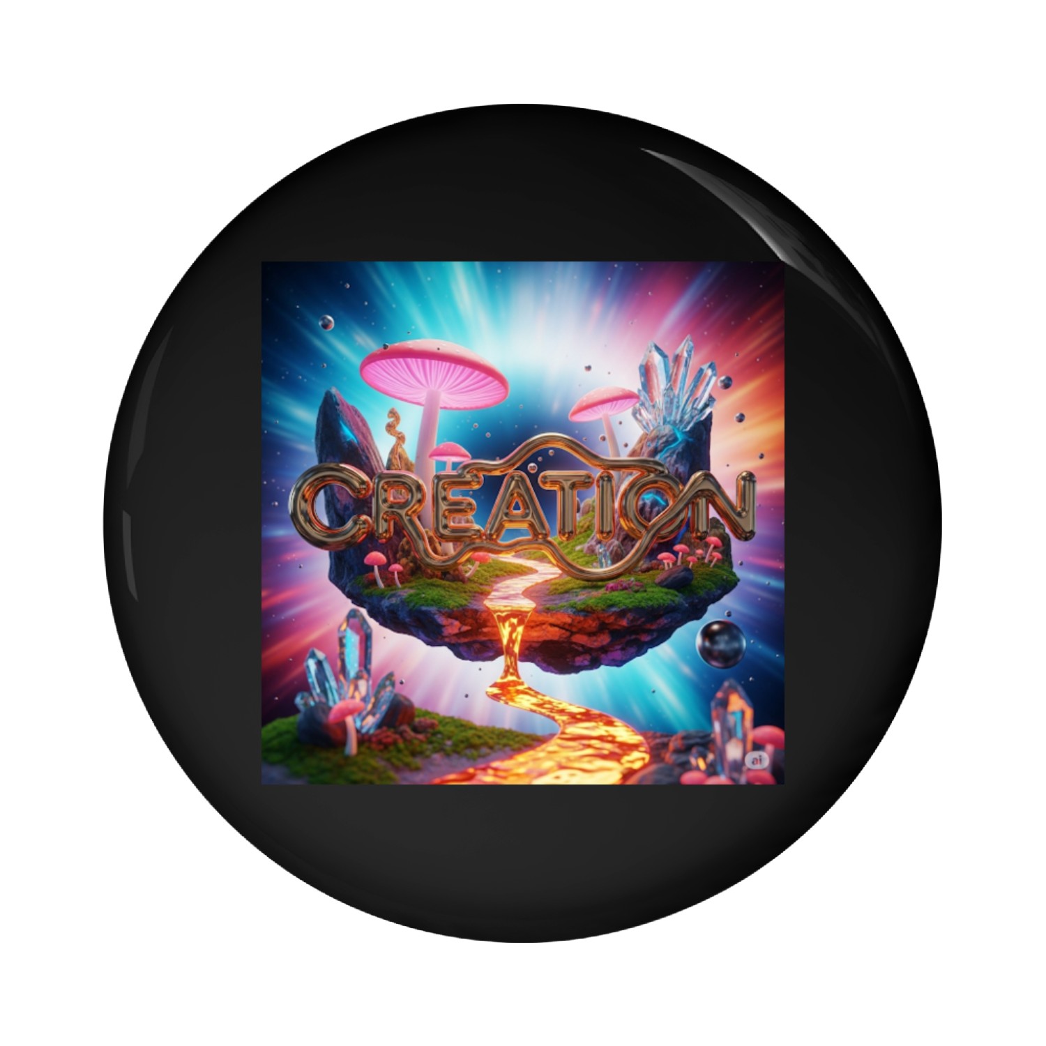 Whimsical Creation Portal Design Pin Buttons