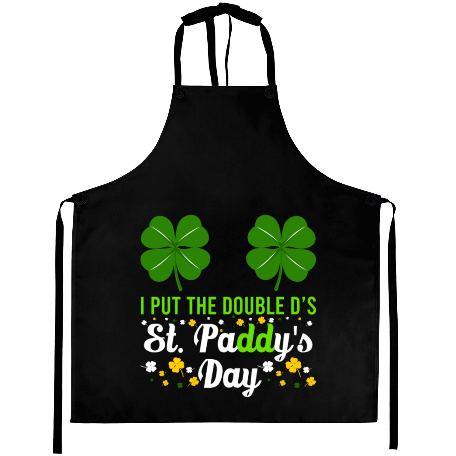 I put the double D's in St. Paddy's Day Aprons