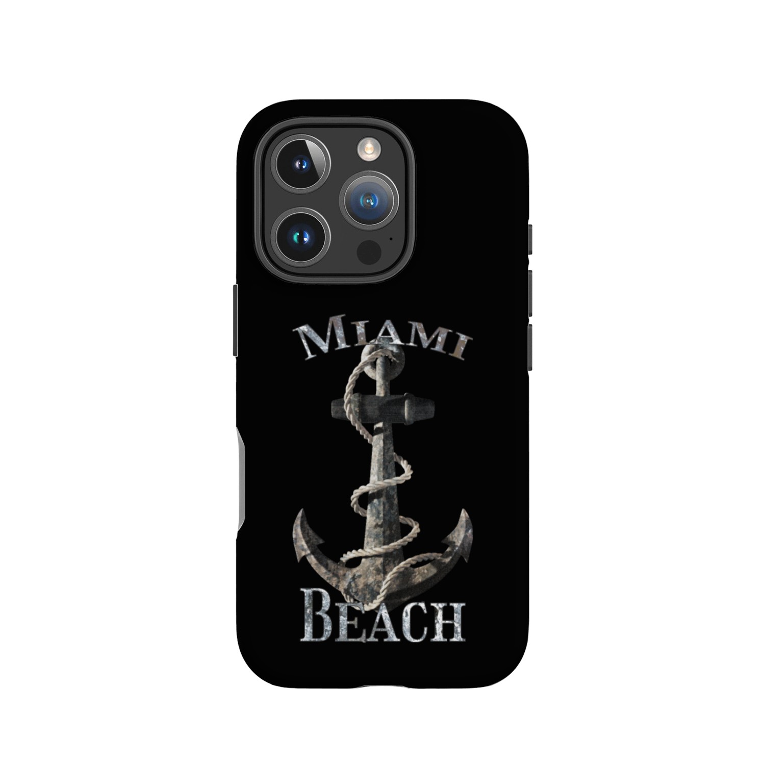 Miami Beach Florida Nautical Anchor Sailing IPhone Cases