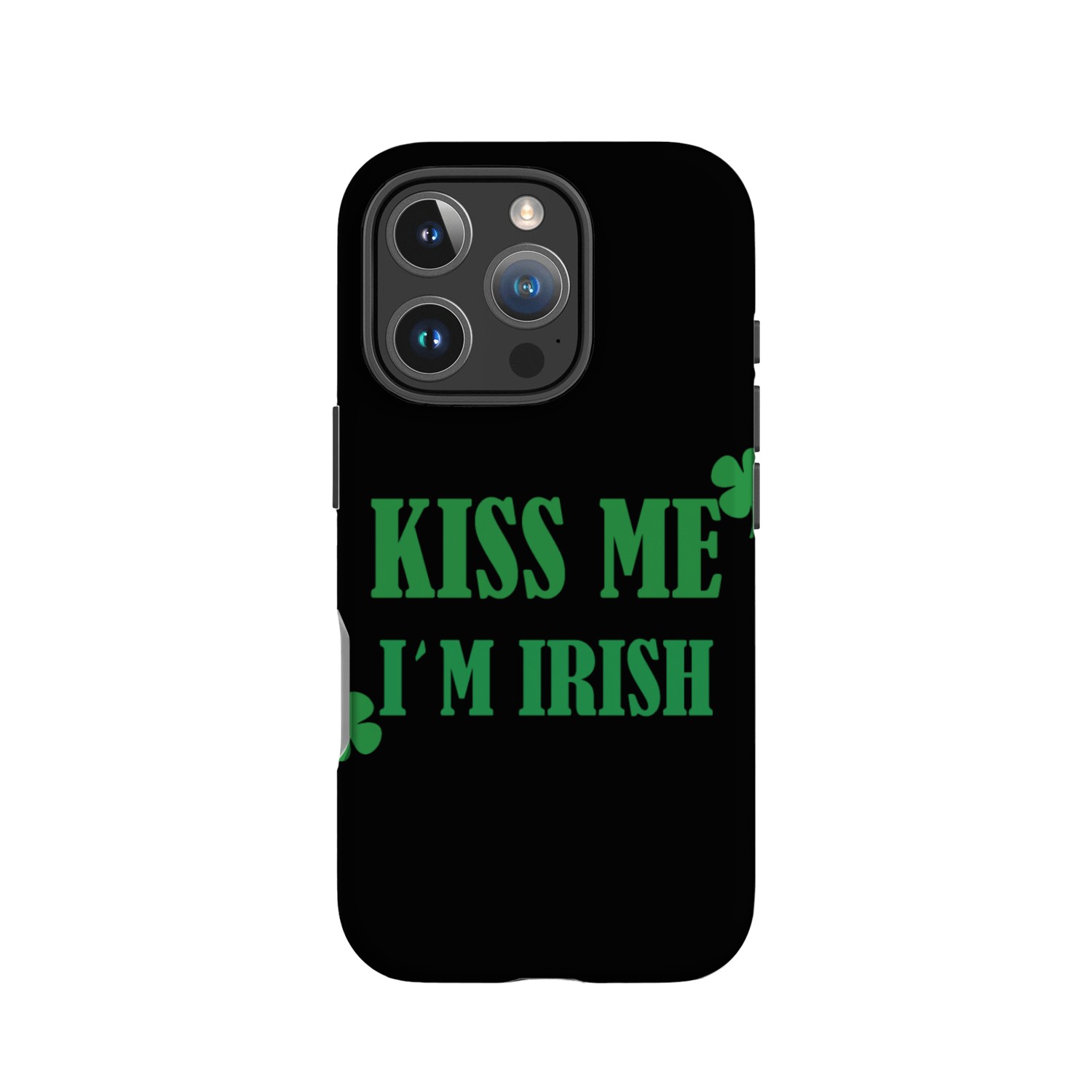 kiss me im irish IPhone Cases
