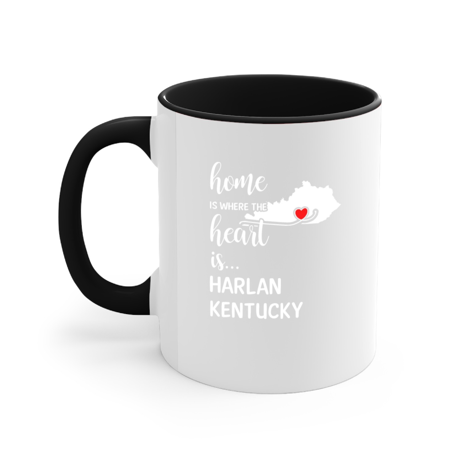 Harlan County Kentucky Is Where My Heart Is Gift Accent Mugs