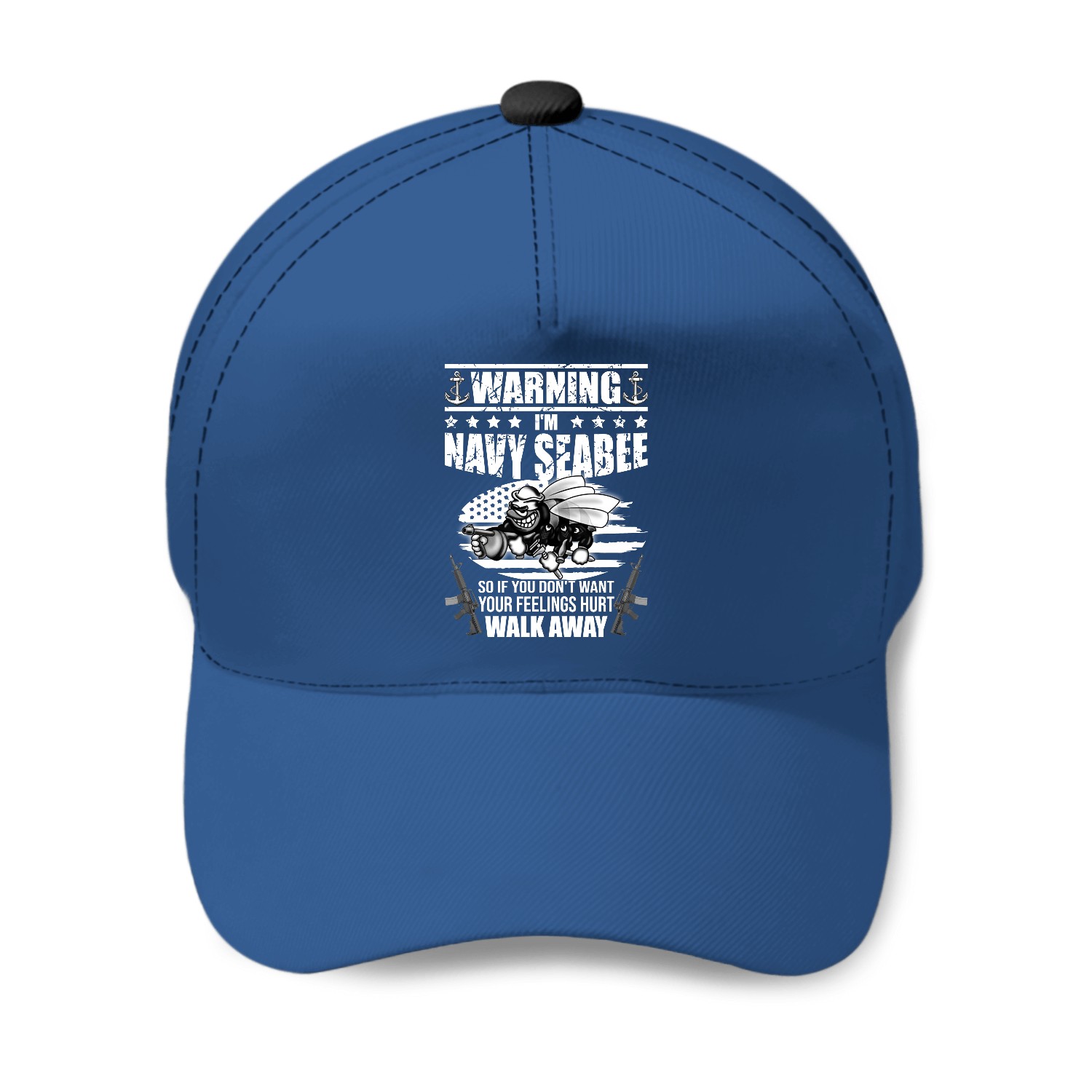 Navy Seabee - US Navy Vintage Seabees - Navy - Baseball Caps