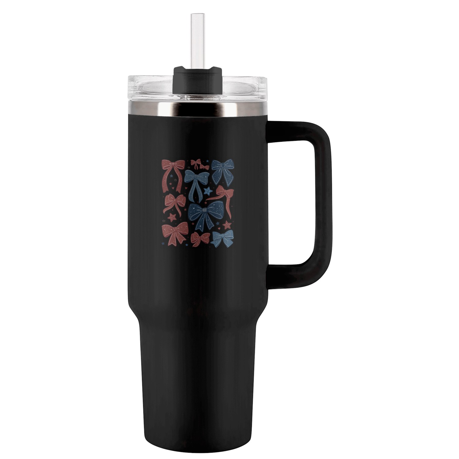 Coquette America Bow Tumblers 40 Oz With Handle
