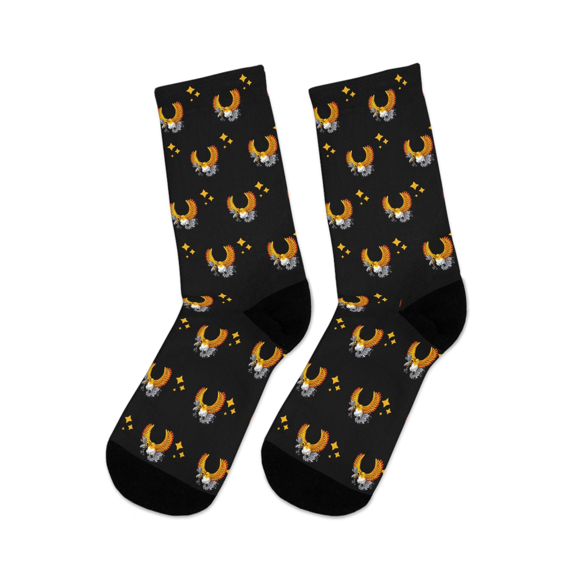 Shiny Ho-Oh Retro Socks, PKM Socks, Video Game Socks, Socks for Kids, Socks for Him, Socks for Her