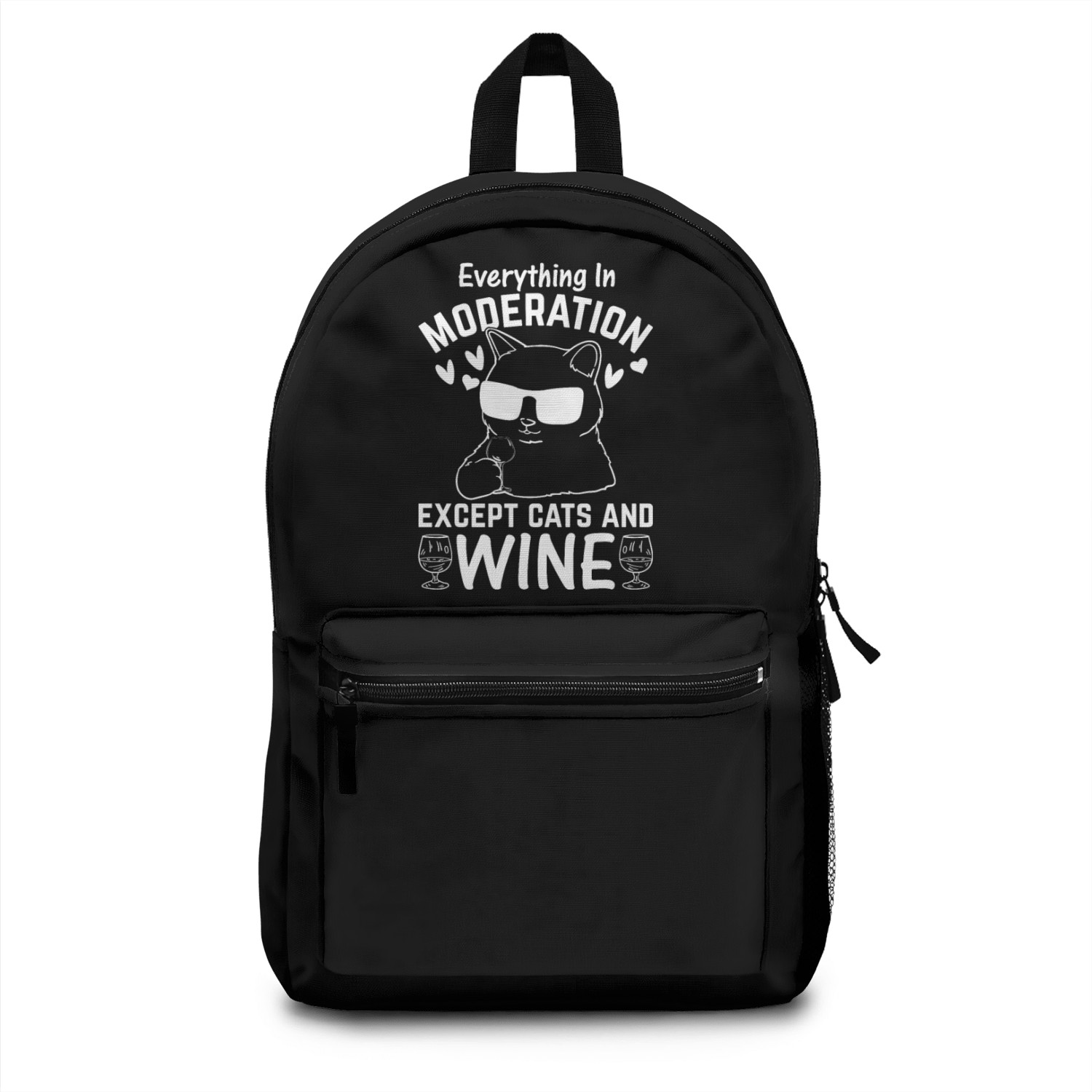 Everything In Moderation Except Cats and Wine I Fu Backpacks