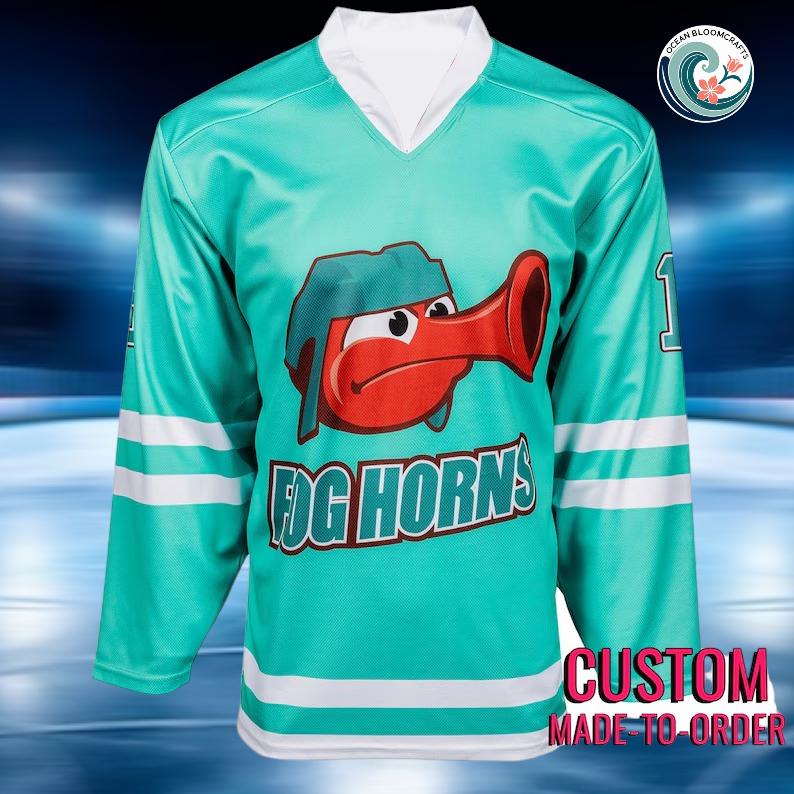 Custom San Francisco Fog Horns Hockey Jersey