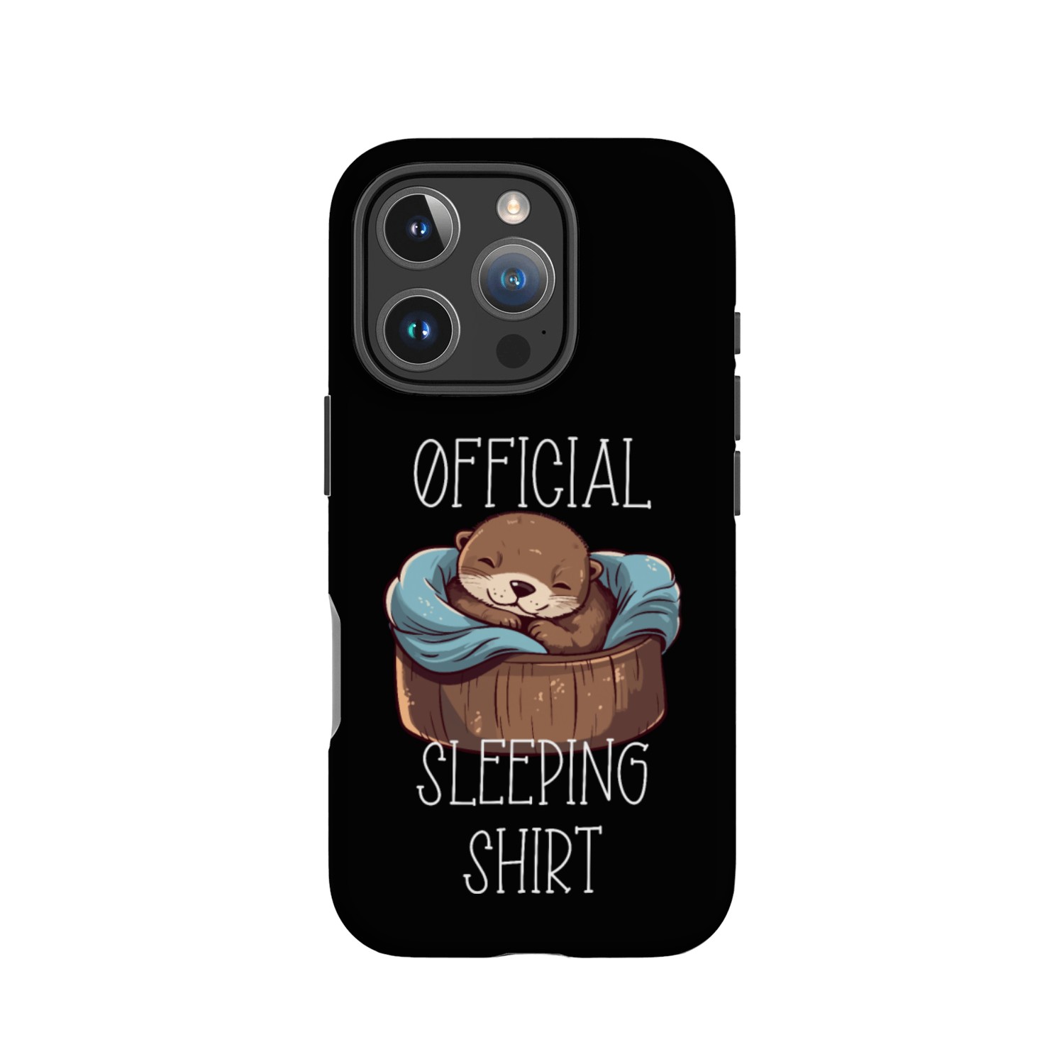 Official sleeping pajama IPhone Cases sea otter