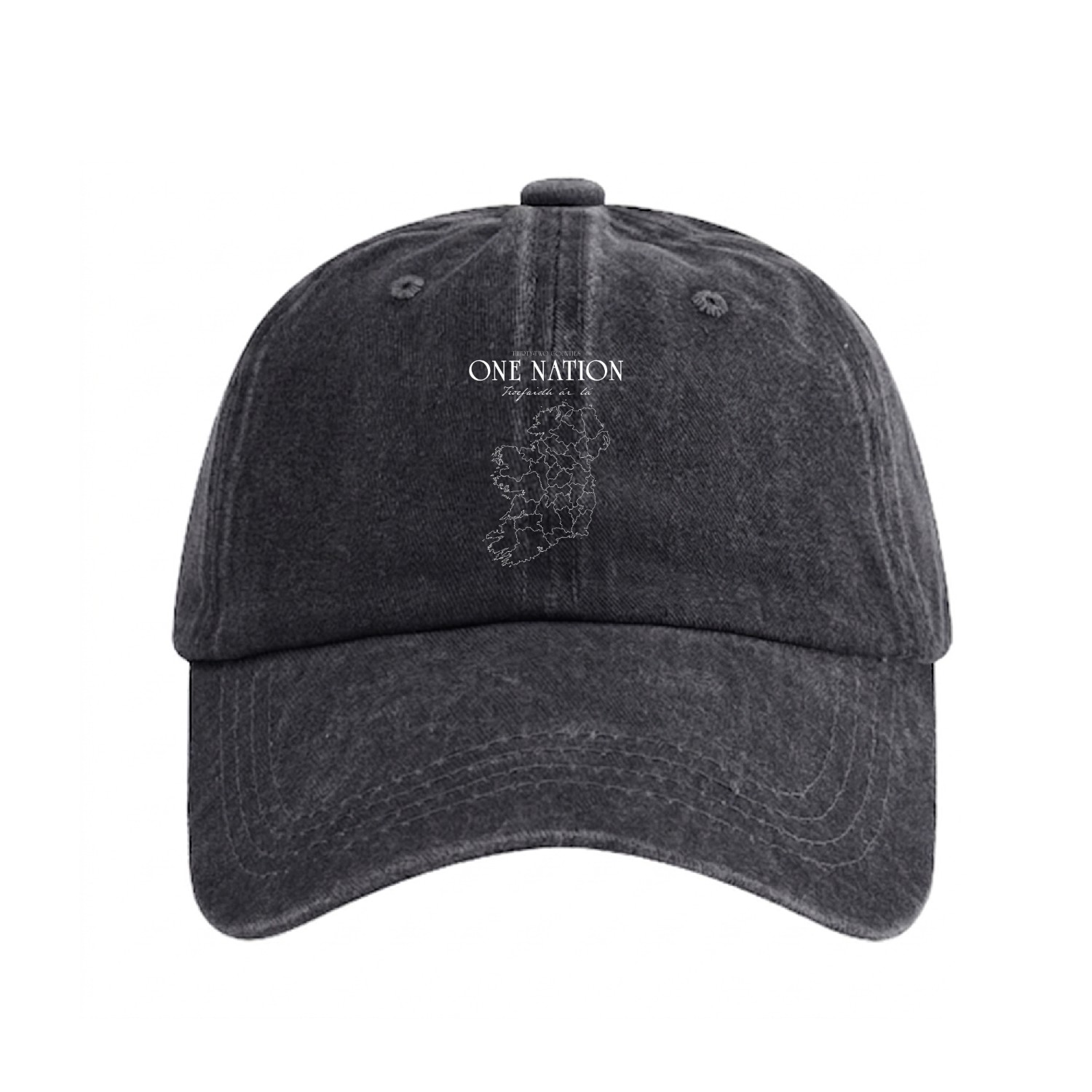 Ireland: Thirty Two Counties, One Nation Washed Denim Baseball Caps