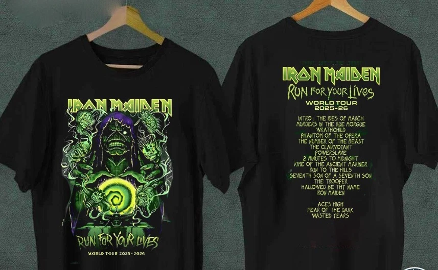 Iron Maiden World Tour 2025-2026 3D Shirt