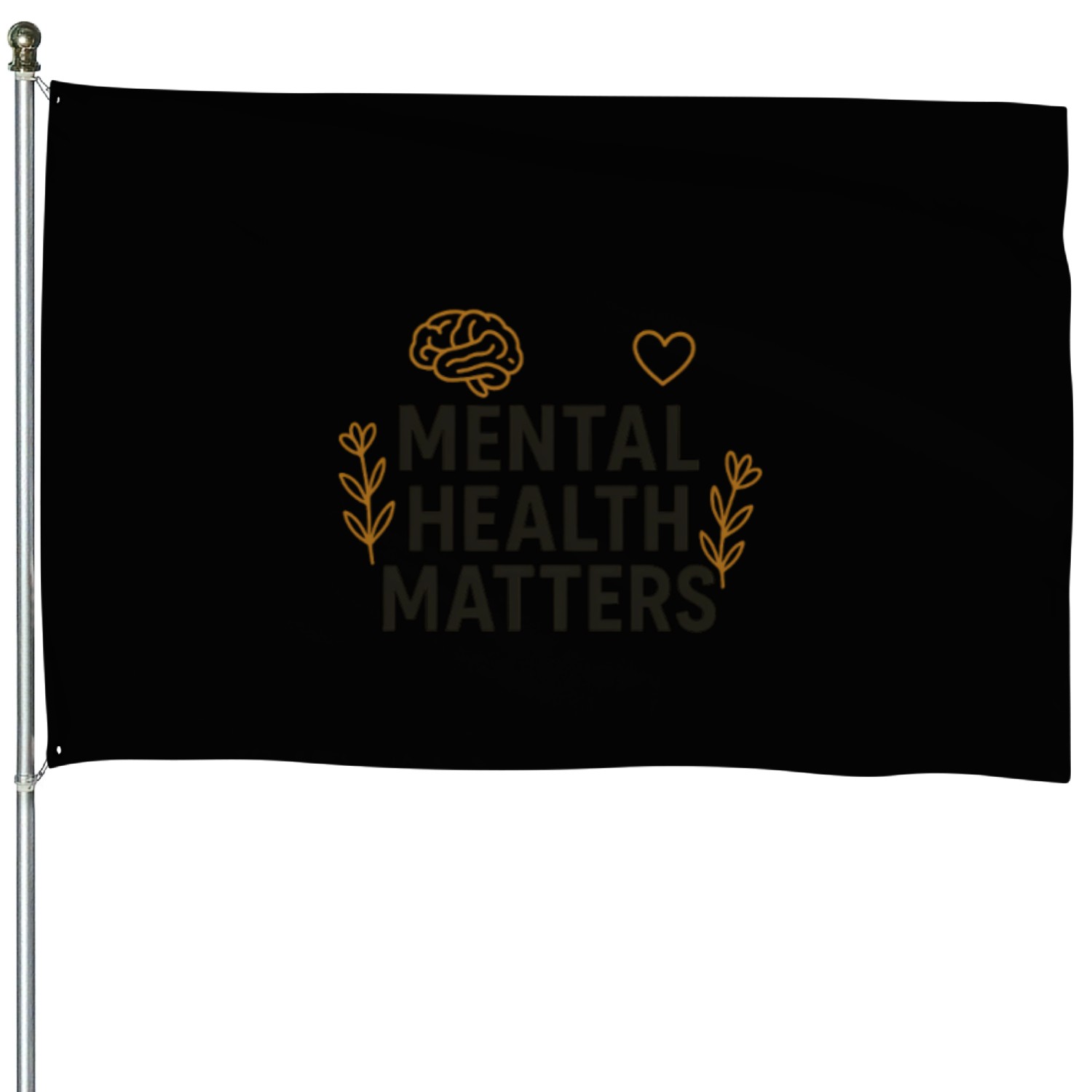 Mental Health Matters | Positive Mindset Graphic T House Flags