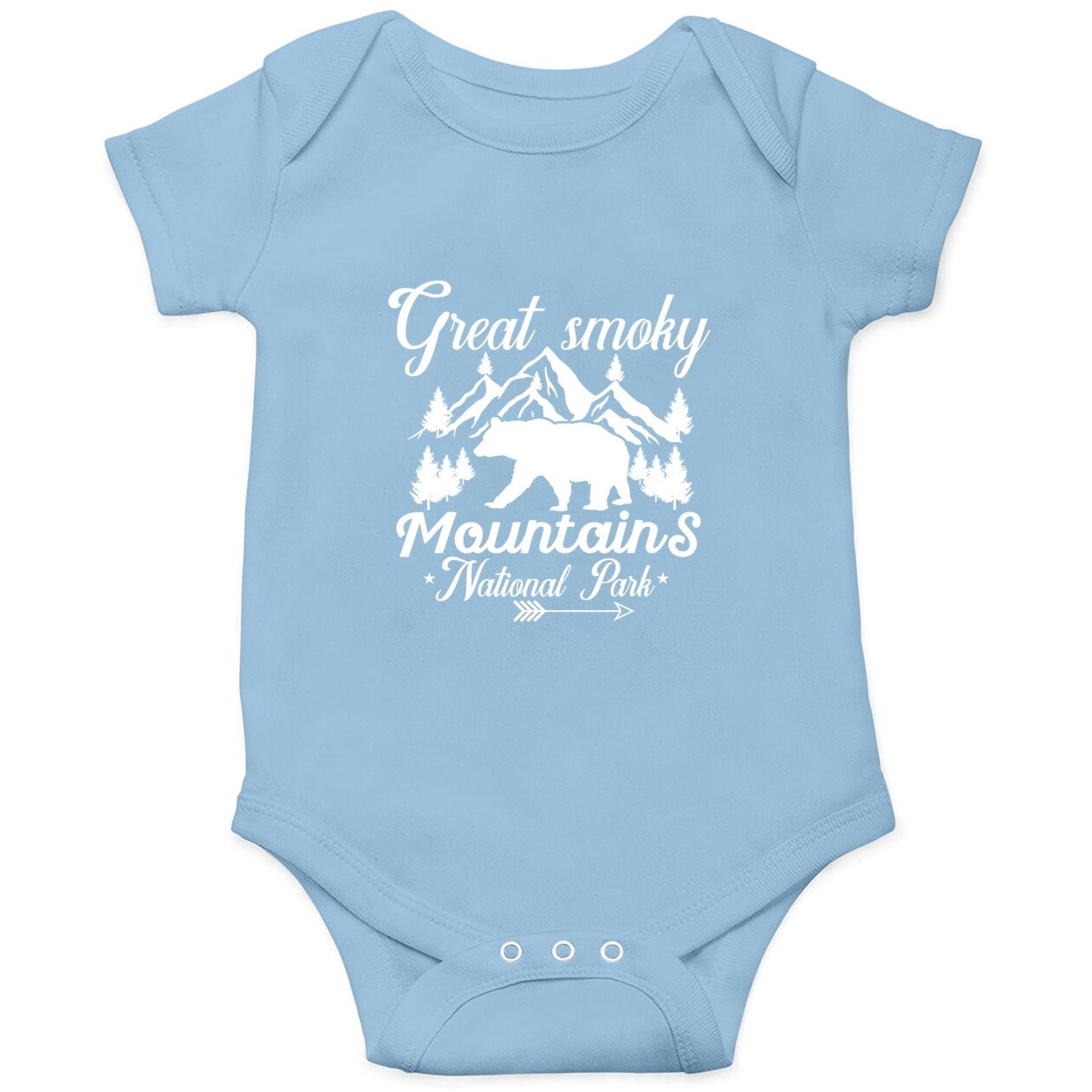 Great Smoky Mountains National Park Us Black Bears Vintage Baby Bodysuit