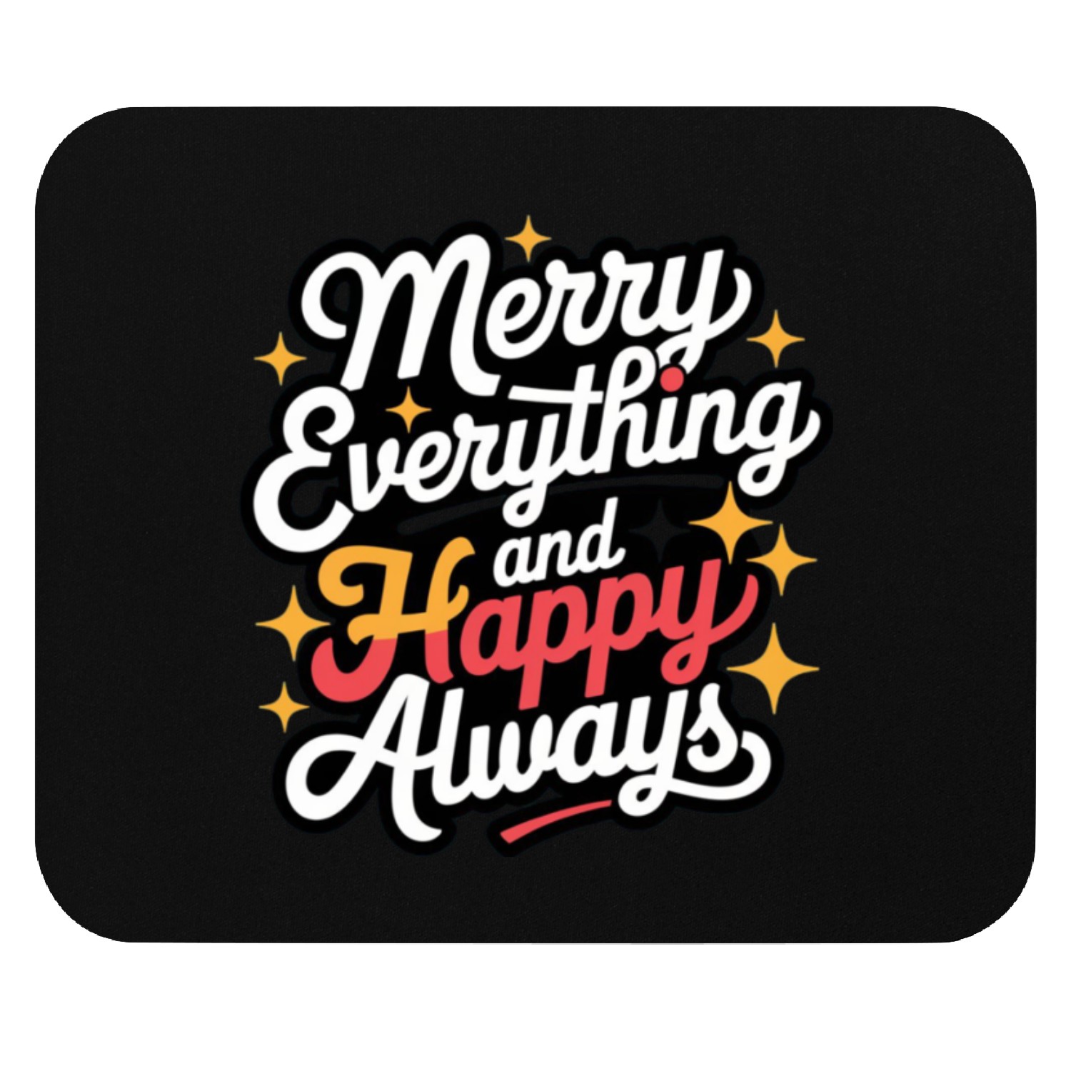 Retro Holiday Cheer: Merry Everythings and Happy A Mouse Pads