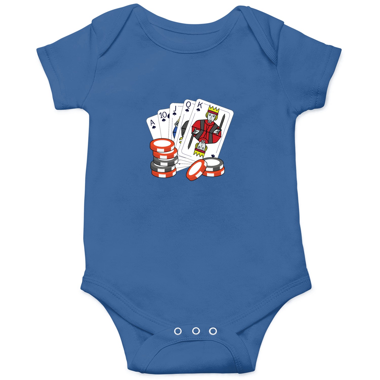 Poker CardsChips Design for Gambling Poker Fans Onesies