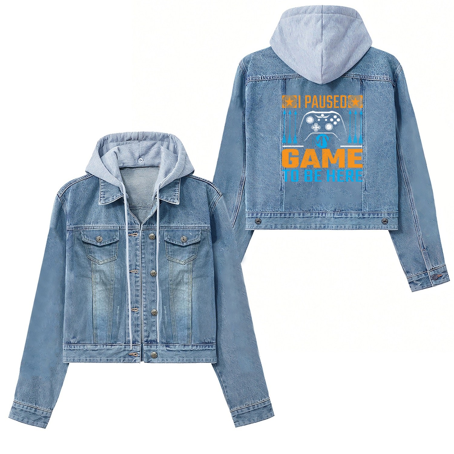 I Paused My Game To Be Here Women's Denim Jackets