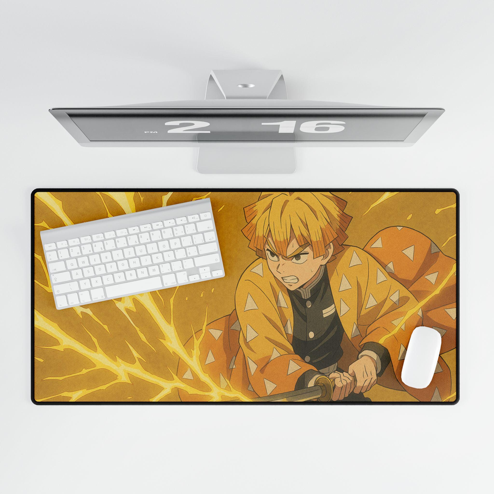 Zenittsu Mouse Pad Demon Desk Mat for Gaming, Work, and Study