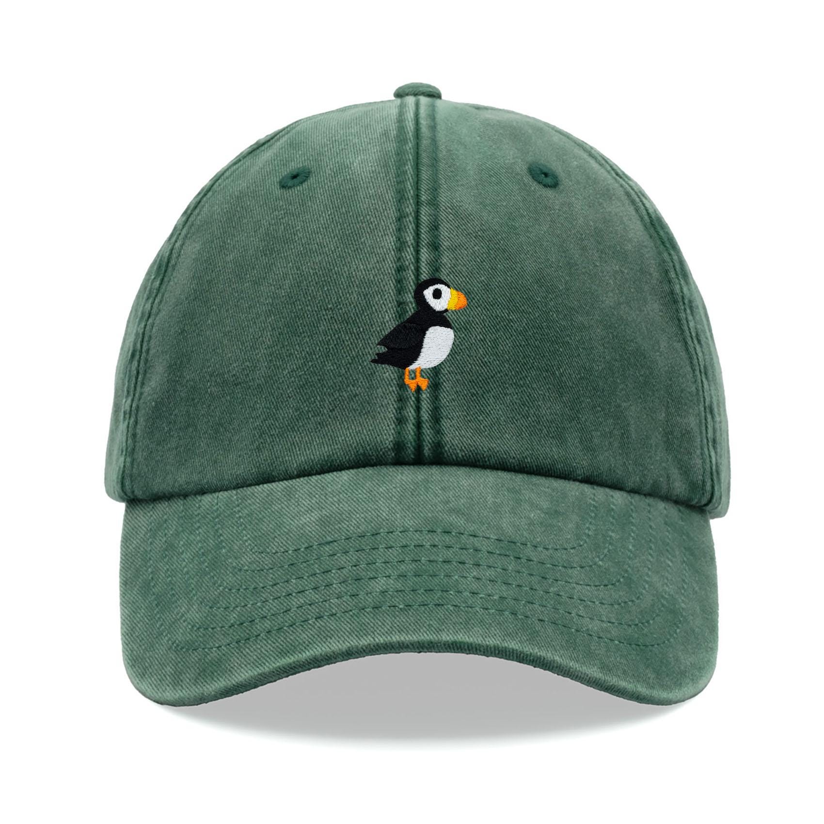 Puffin Baseball Cap Vintage Washed Cotton Unisex Dad Hat Adjustable Funny Faded Sports Sun Mothers Day Bird Watcher Funny Animal