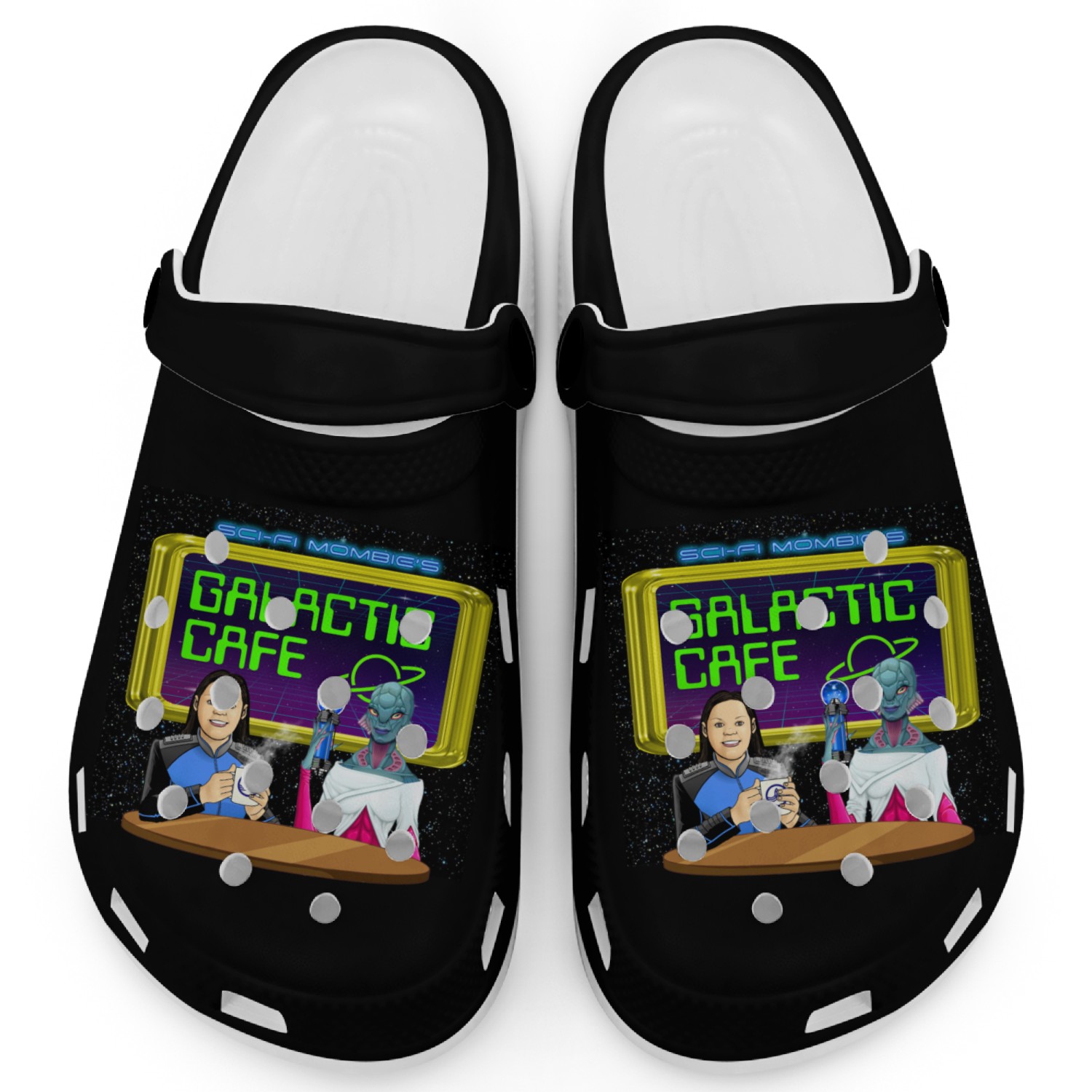 Galactic Cafe Logo Clogs