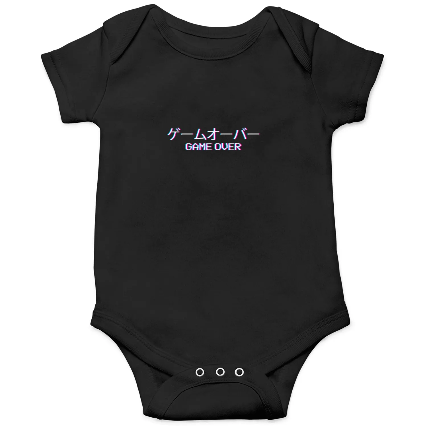 Vaporwave Game Over Japanese Text Gift Onesies