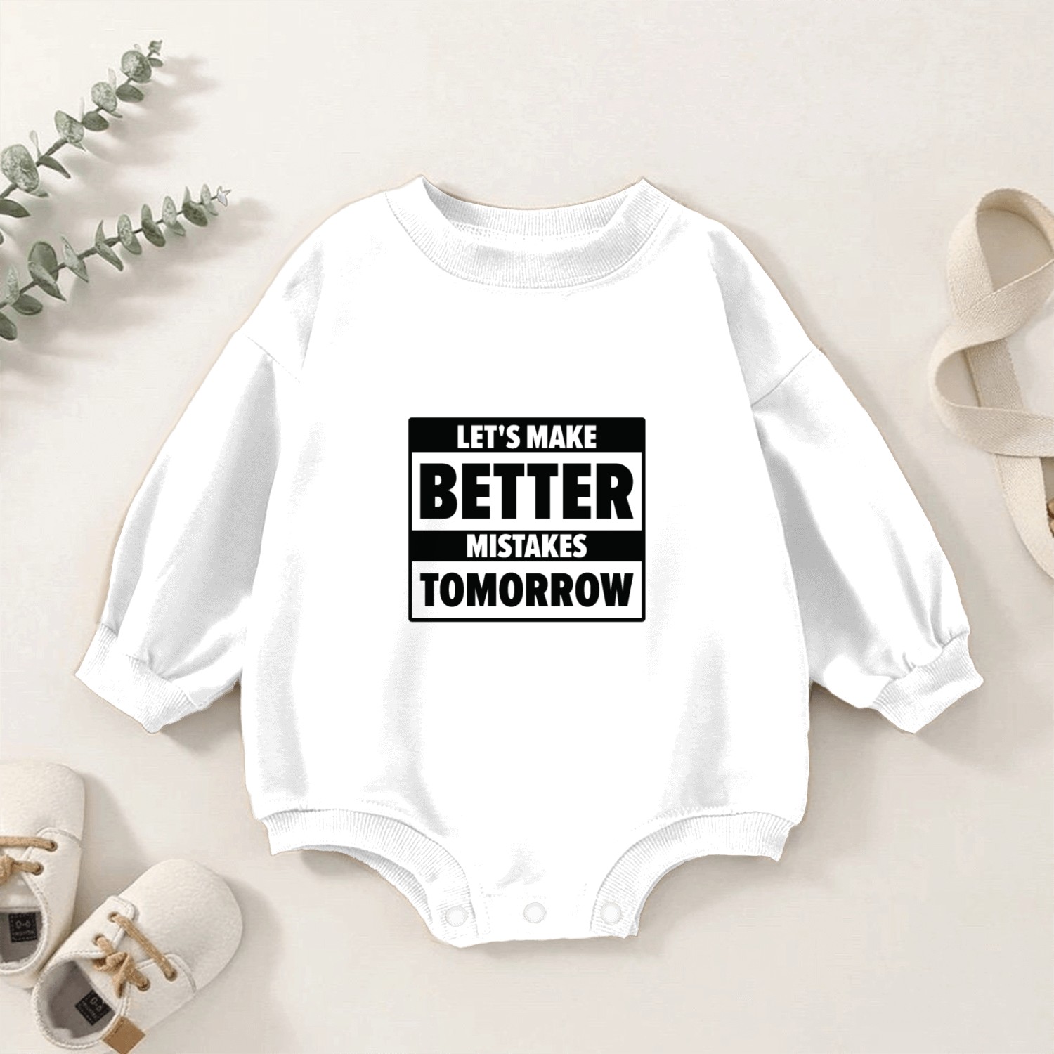 Mistakes Life Quotes Imperfection Wisdom Quote Baby Romper Sweatshirts