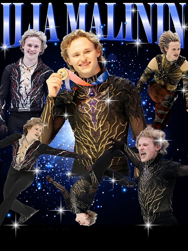 Ilia Malinin, Quad Jump Legend, Ice Skating Poster