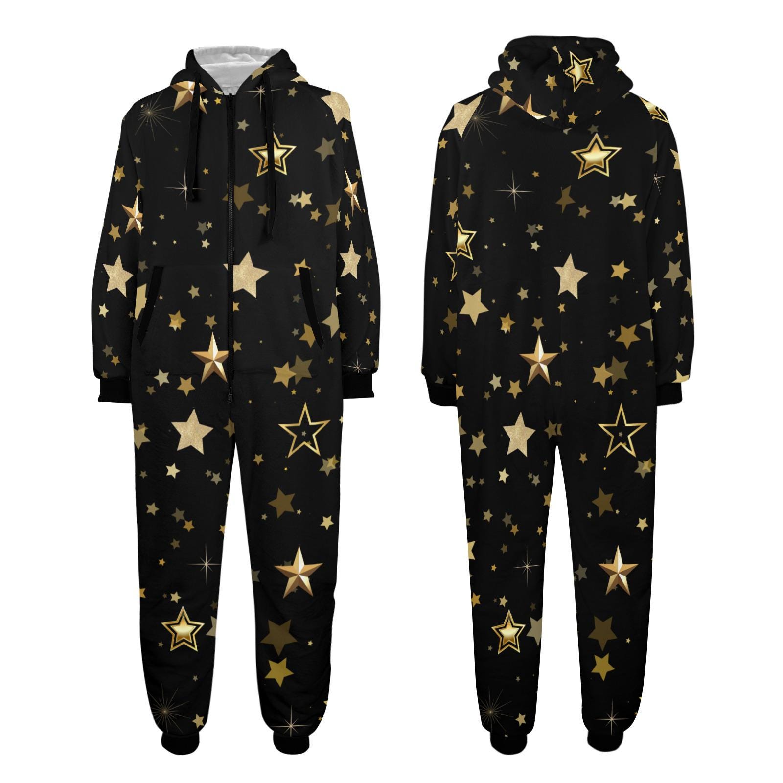 Stars Onesie for the family, stars Hooded Jumpsuit, stars onesie, stars rompers, choose your color onesie, custom gold stars onesie