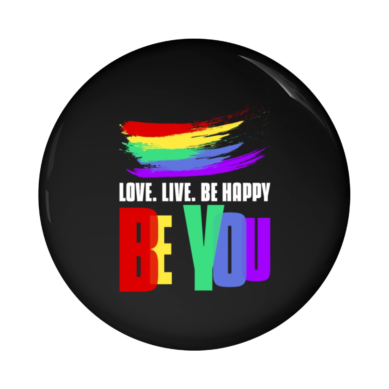 Be You Pin Buttons LGBTQ Pride Rainbow Flag Gay Lesbian