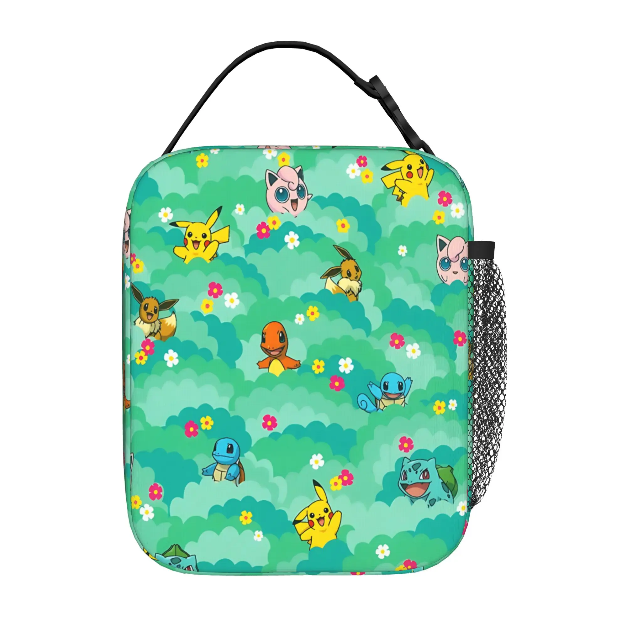 PKM Cartoon Themed Insulated Kids Lunch Bag, Student Bento Tote Handbag