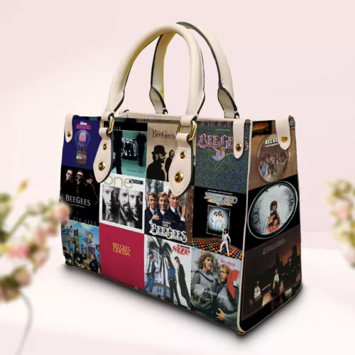 Bee Gees Women Leather Hand Bag Fan-made Leather Bag For Mom