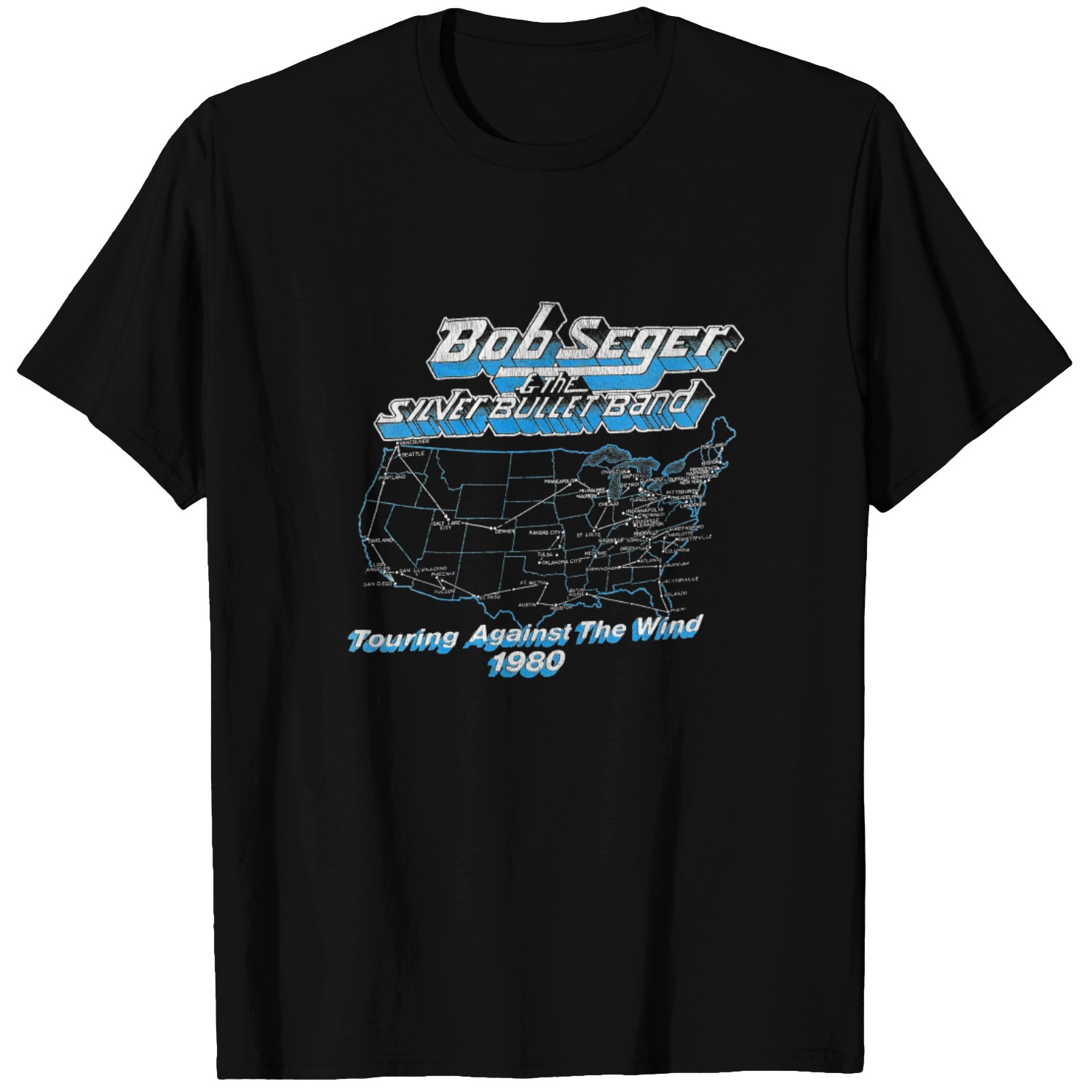 Original BOB SEGER 1980 Tour vintage T SHIRT