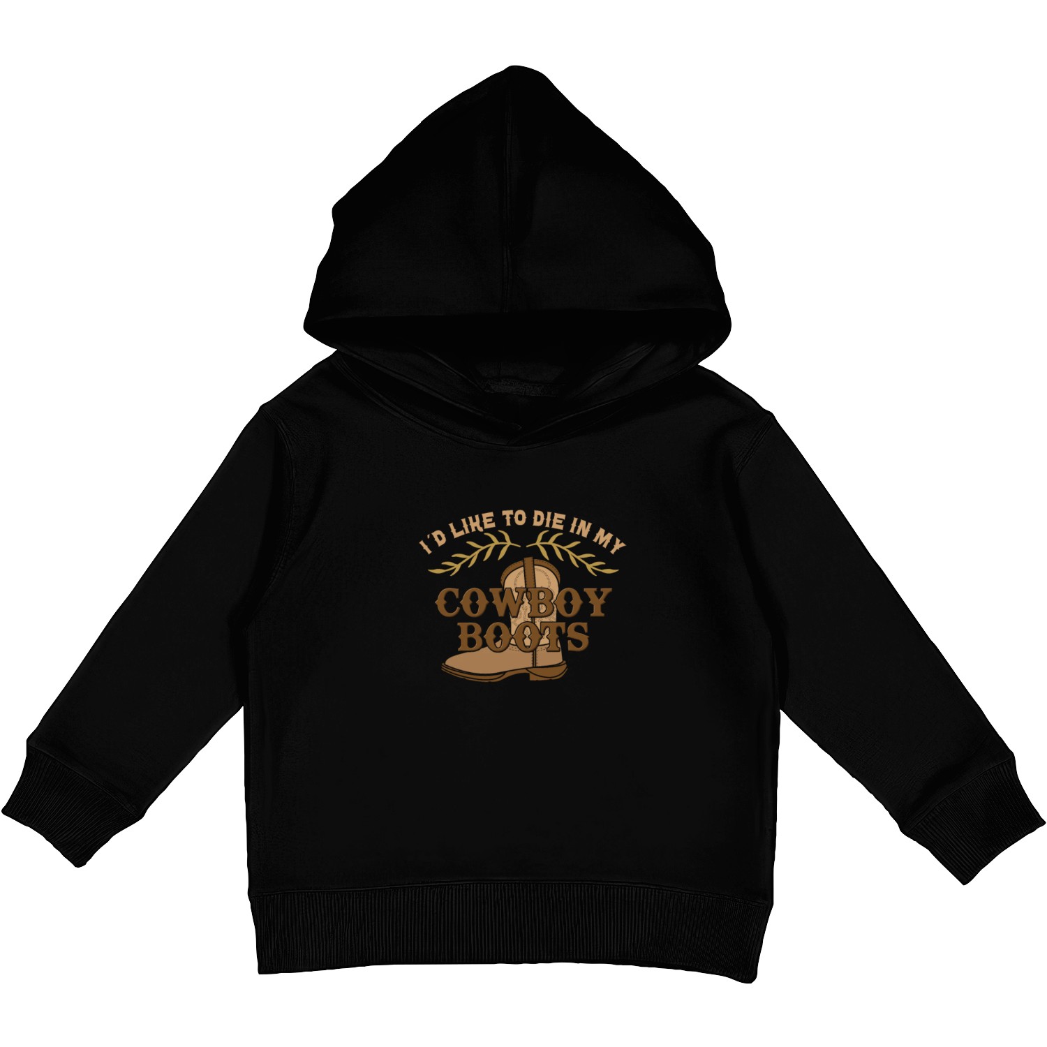 Cowboy Barn Bull Rider Rodeo Country Western Gift Kids Pullover Hoodies