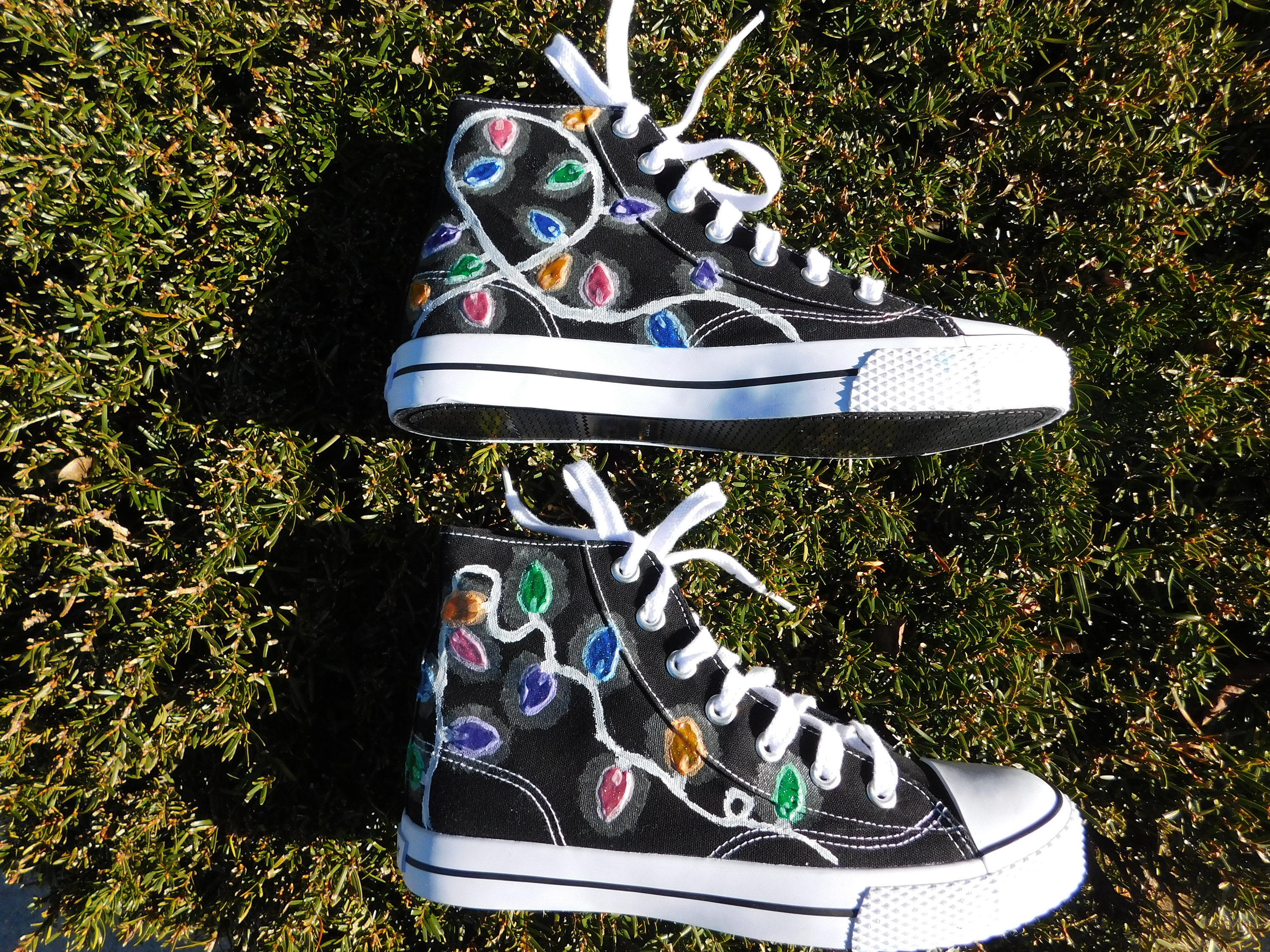 Glow-in-the-Dark Christmas Light Sneakers