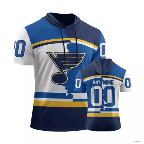 St. Louis Blues Personalize Short Sleeve Hoodie