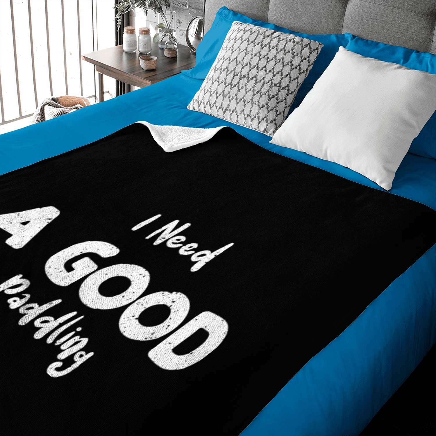 I Need A Good Paddling - Rafting Baby Blankets