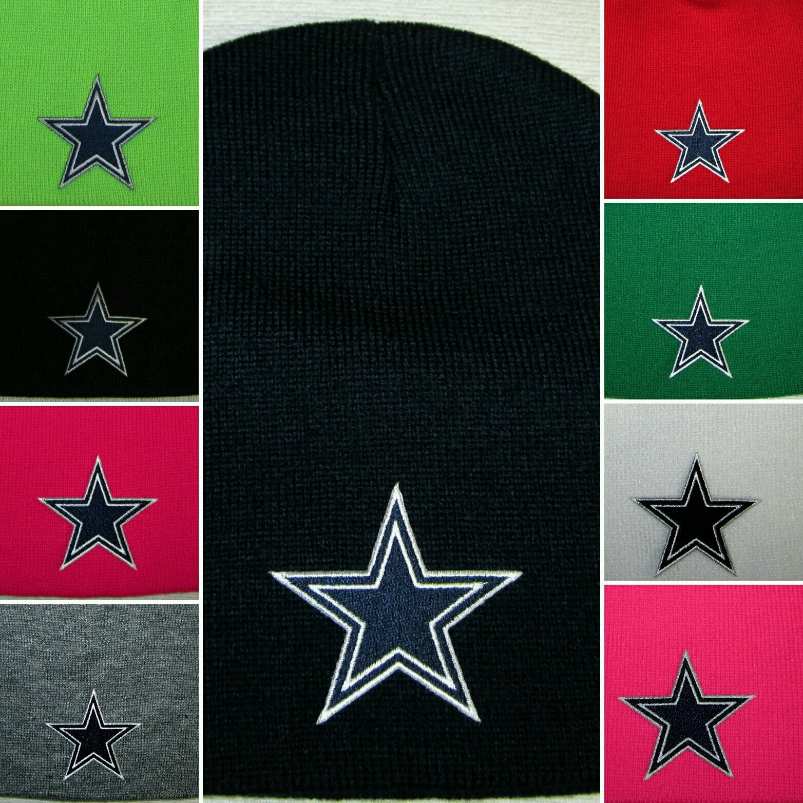 Dallas Football Cowboys Beanie Skull Cap CLASSIC football PATCH/LOGO