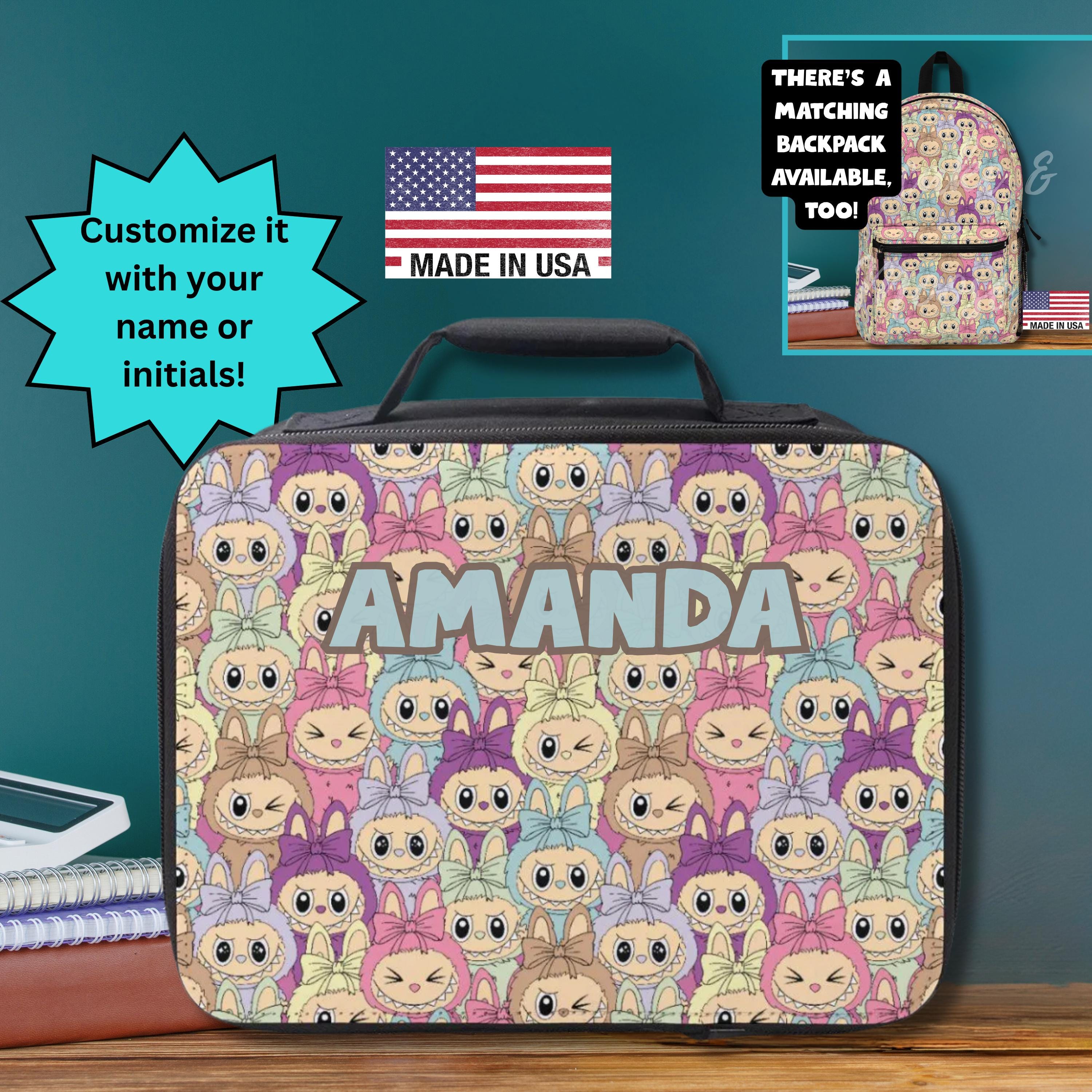 Cute Bubu Monster Lunchbox that matches backpack