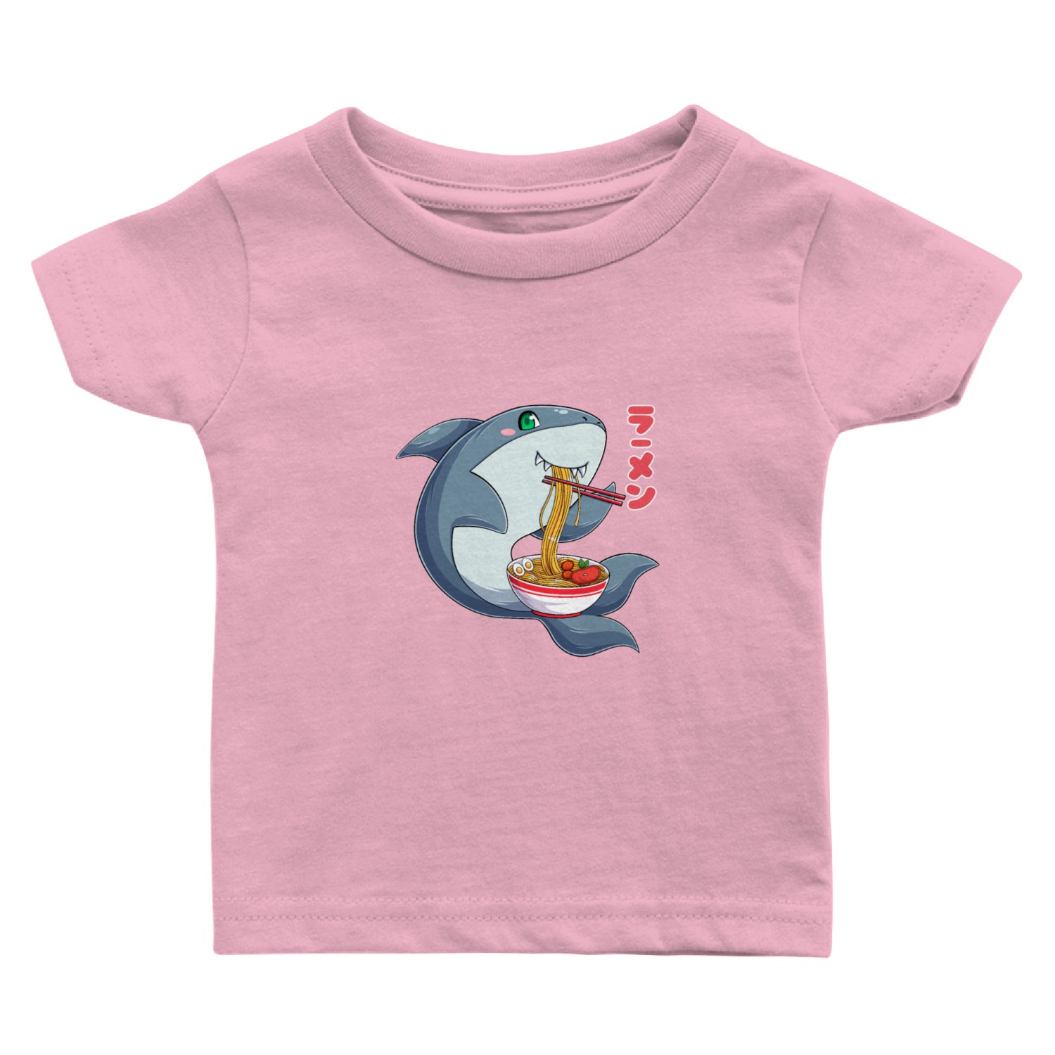 Kawaii Shark Ramen Noodles Japanese Anime Noodle S Baby T Shirts