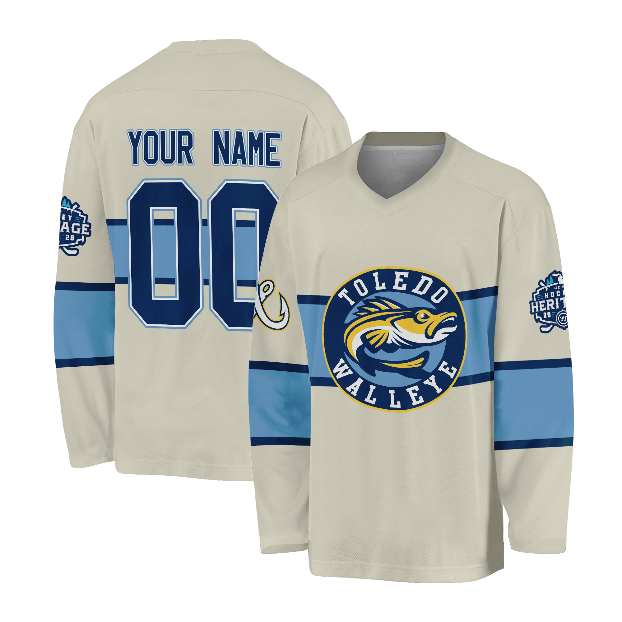 Personalized Toledo Walleye Hockey Shirt Hockey Heritage 2025 Unisex Fit Gift