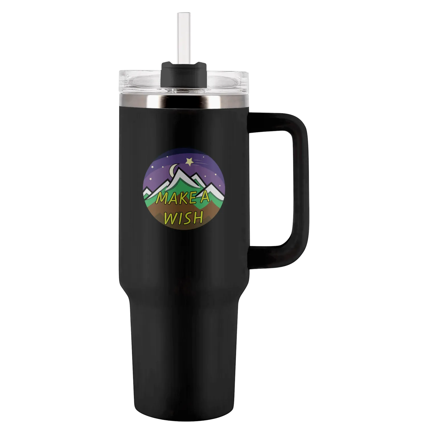 Make a Wish Mountain Tumblers 40 Oz With Handle