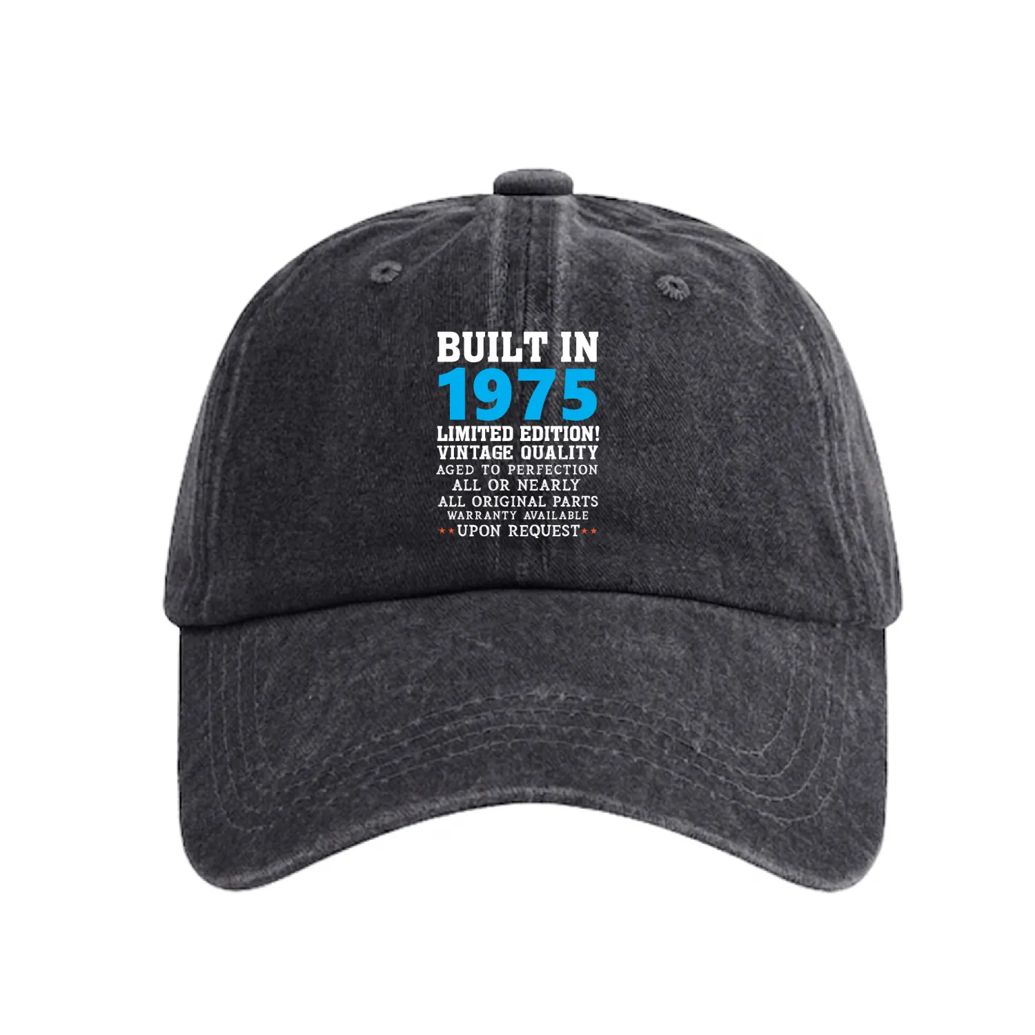 Built in 1975 - Built in 1975 Washed Denim Baseball Caps