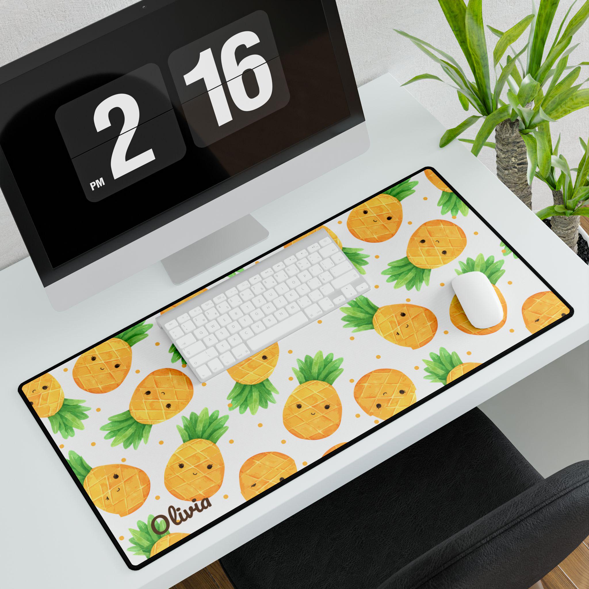 Kawaii Anime Desk Mat for Office School, Cute Student Organizer, Laptop & Gaming Desk Pad