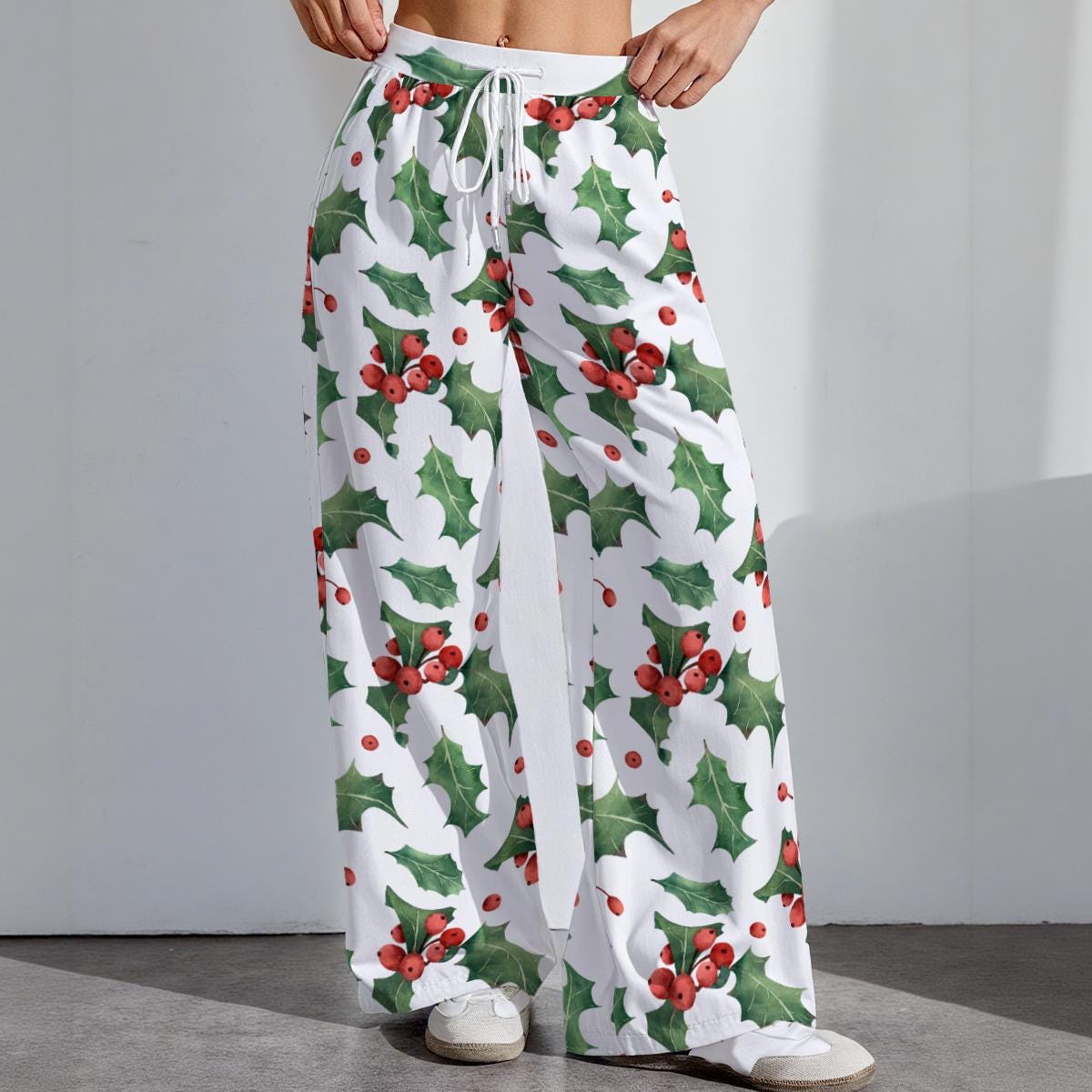 Holiday Womens Stretch Pants, Festive Outfit Bottoms, Cozy Christmas Leggings