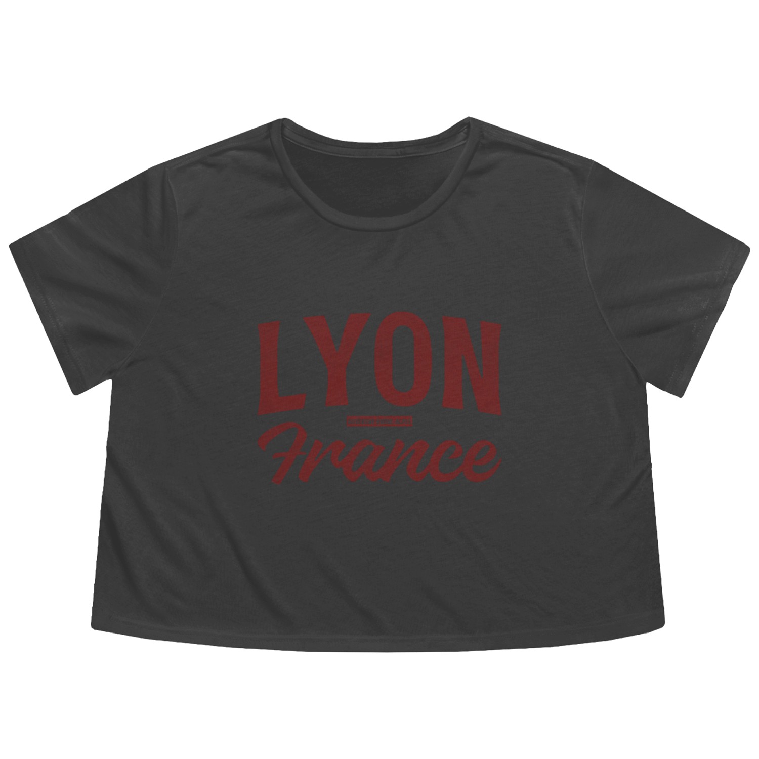 Vintage Lyon France Flowy Cropped Tees