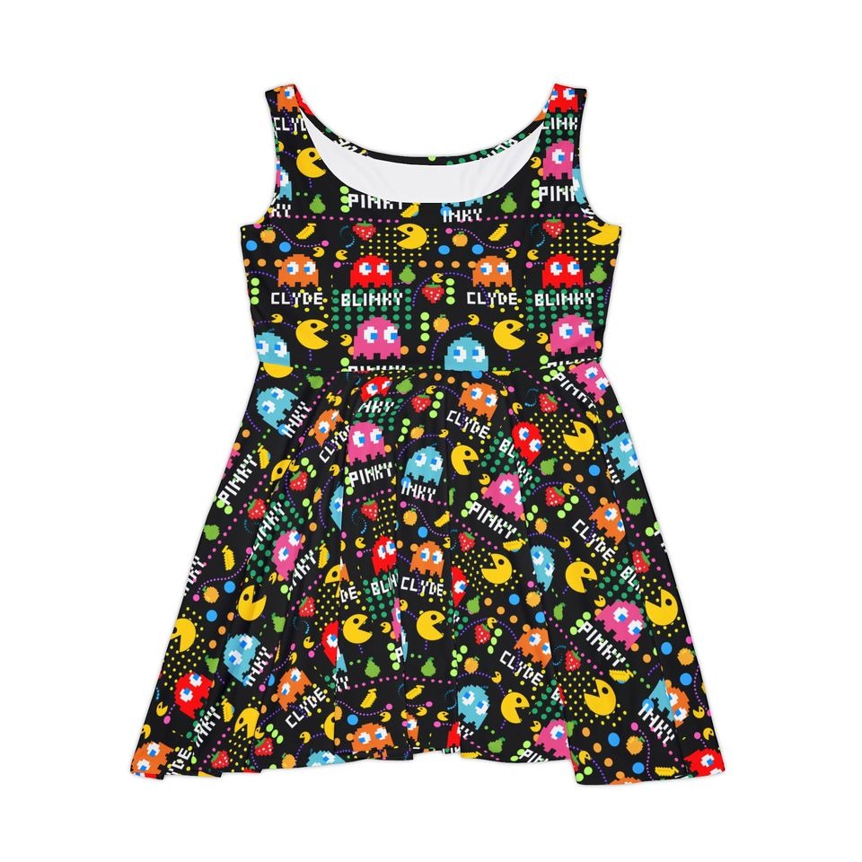 Pac Man Women's Skater Dress (AOP)