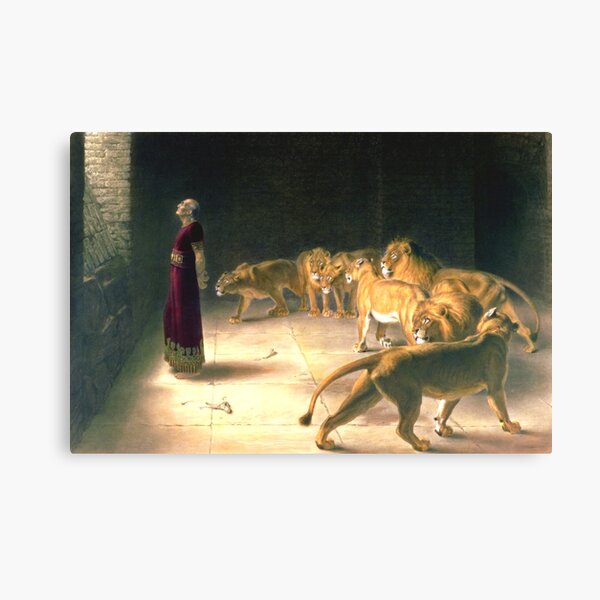 Daniel Answer To The King In The Lions Den By Briton Riviere Canvas
