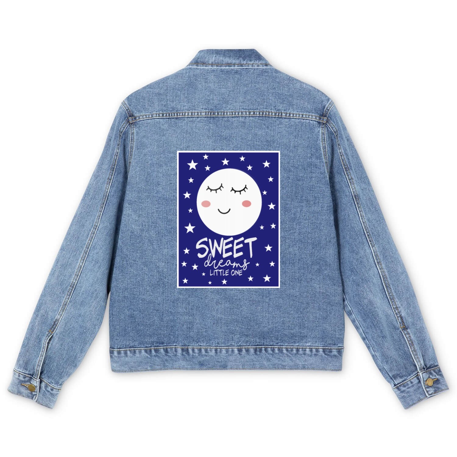 Sleepy Moon - Sweet Dreams Little One Men's Denim Jackets