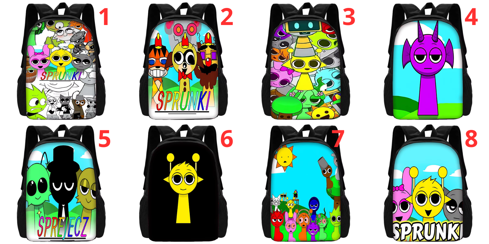 Kawaii Anime SprunkiS Backpack